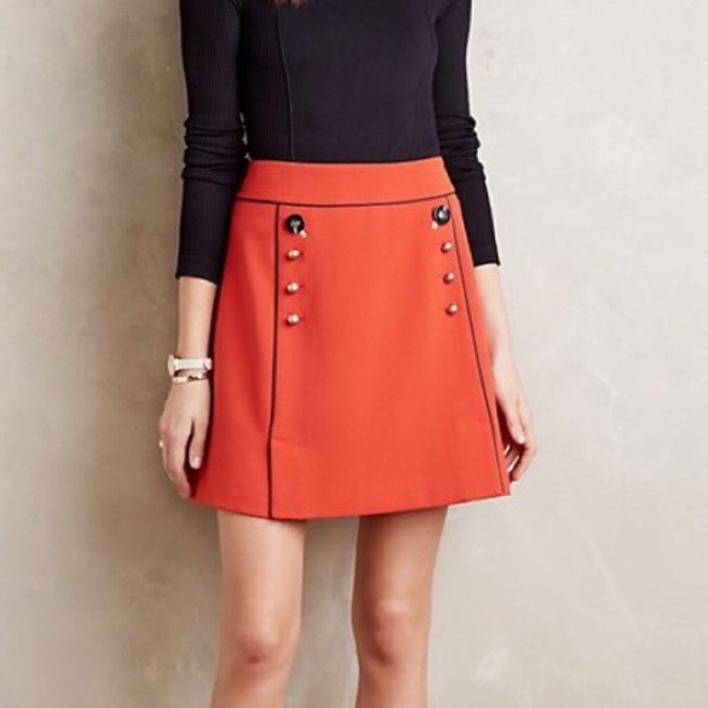 Anthropology Leifsdottir Regatta skirt 🧡